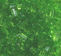 50g 5x4x2mm Transparent Green Tile Beads